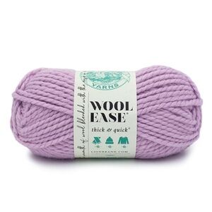 Lion Brand Yarns Wool Ease Thick & Quick Yarn 106yd Fairy Light Purple NWT